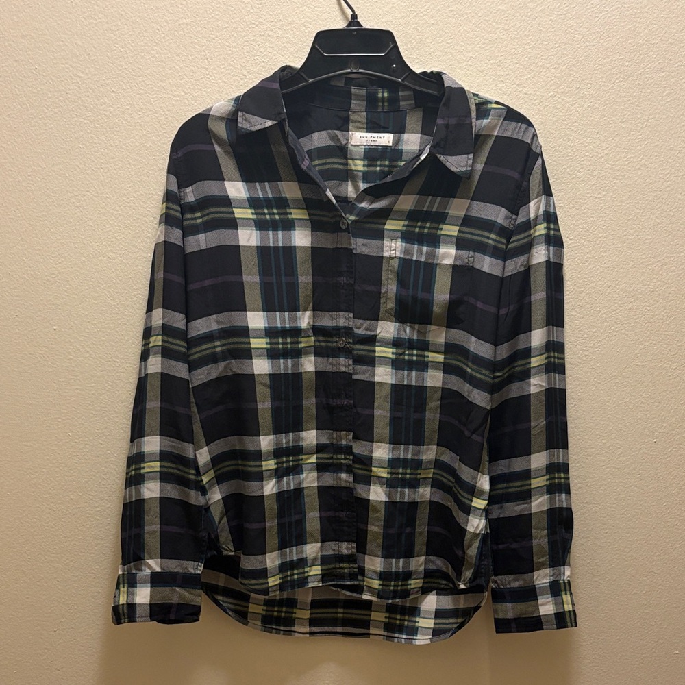 Equipment silk button down shirt